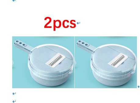 8-in-1 Vegetable Mandoline Slicer with Peeler & Strainer - Image 7