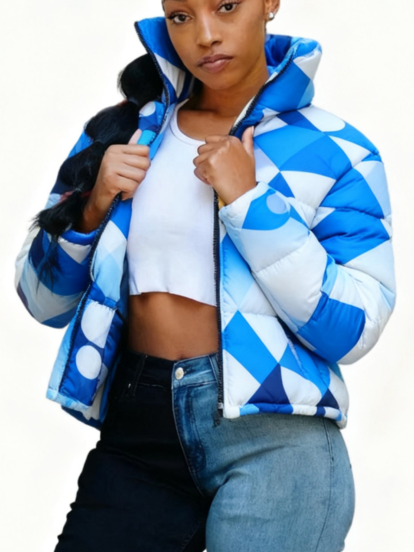 Women’s Short Warm Jacket – Casual Colorful Coat - Image 10