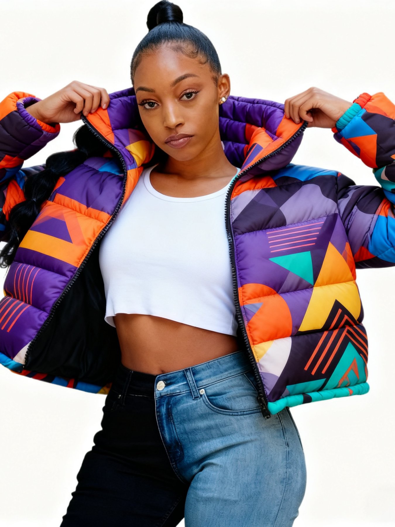 Women’s Short Warm Jacket – Casual Colorful Coat - Image 6
