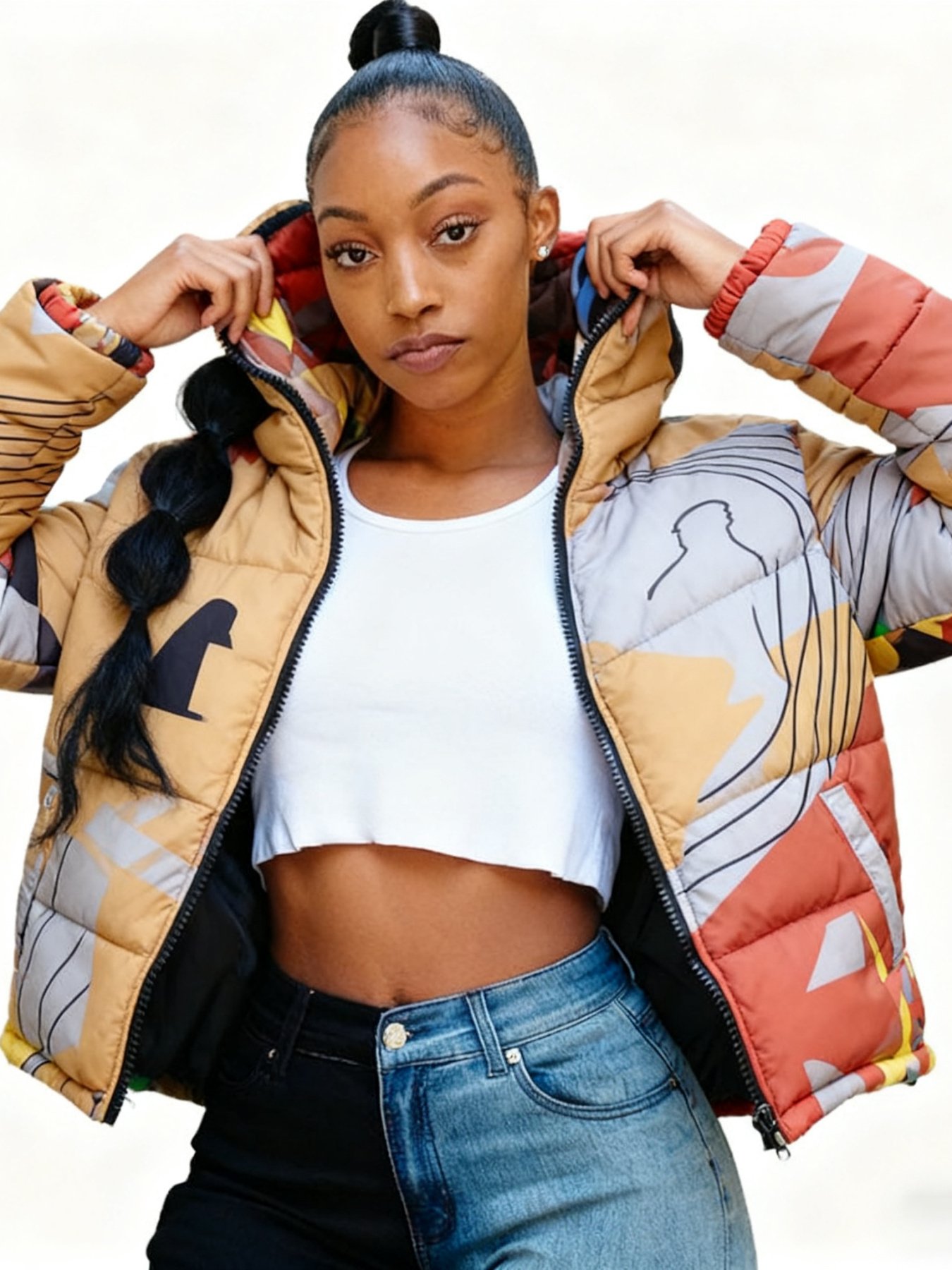 Women’s Short Warm Jacket – Casual Colorful Coat - Image 4